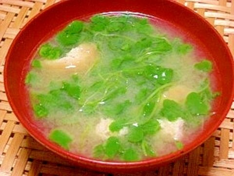 毎日のお味噌汁42杯目＊楽天小松菜の間引き菜